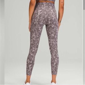 Lululemon Wunder Train High Rise Patterned Leggings